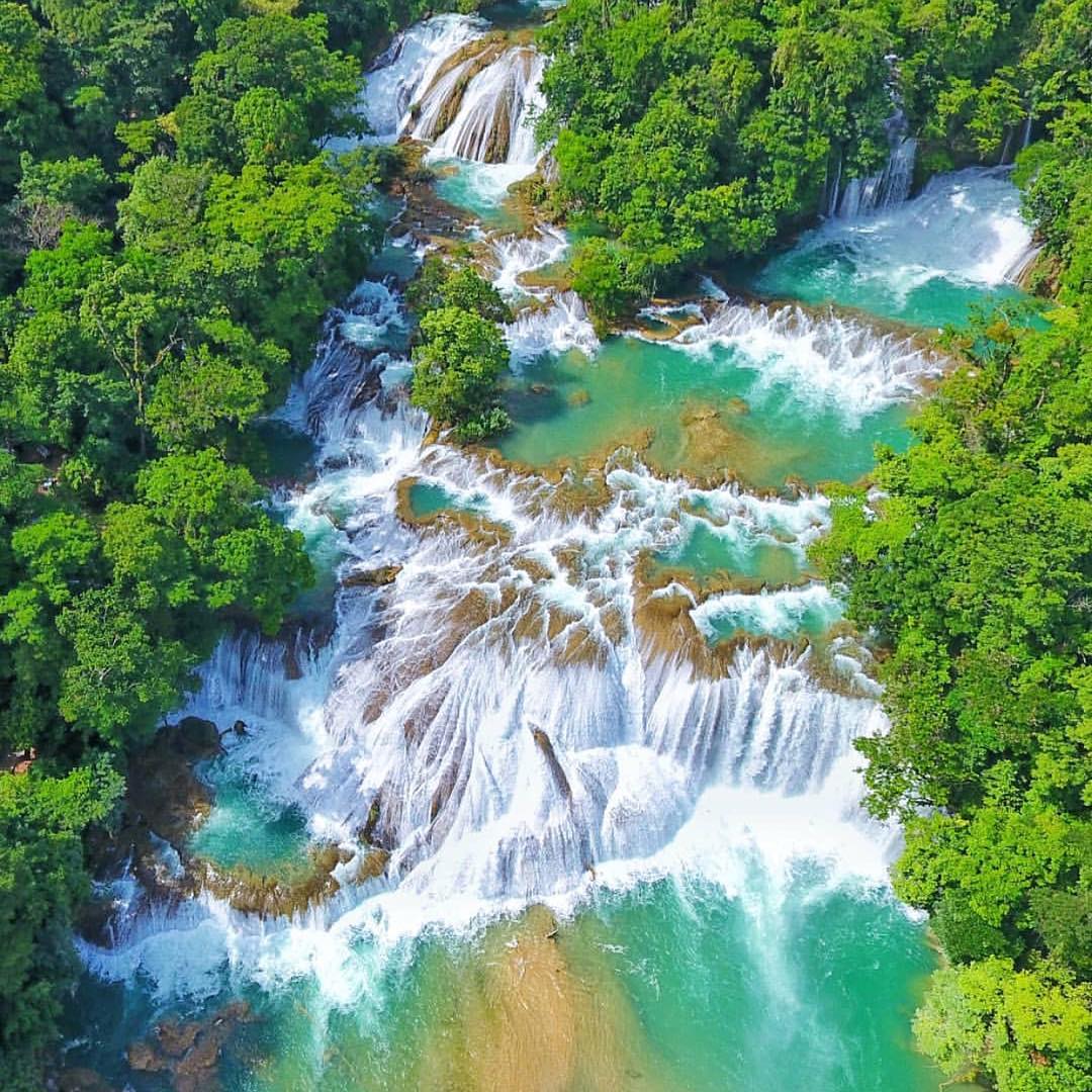 Conoce hermosas Cascadas de Agua Azul - Viaja Chiapas